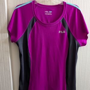 Fila Sport Womens Running Shirt Short Sleeves Size XL